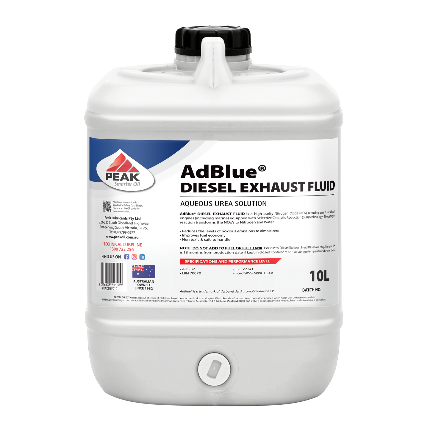 PEAK DIESEL EXHAUST FLUID