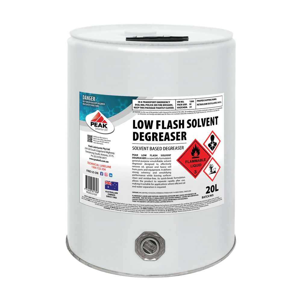 PEAK LOW FLASH SOLVENT DEGREASER