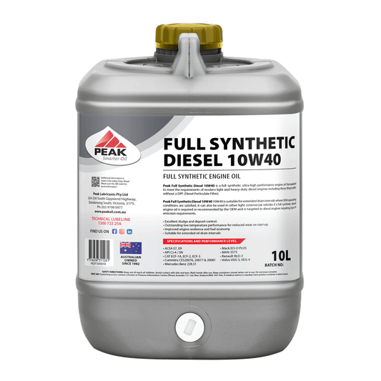 PEAK FULL SYNTHETIC DIESEL 10W40