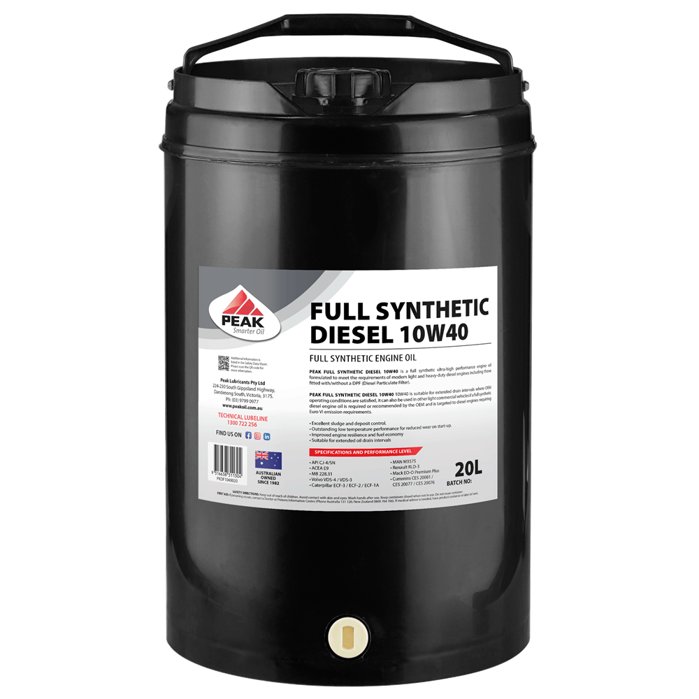 PEAK FULL SYNTHETIC DIESEL 10W40