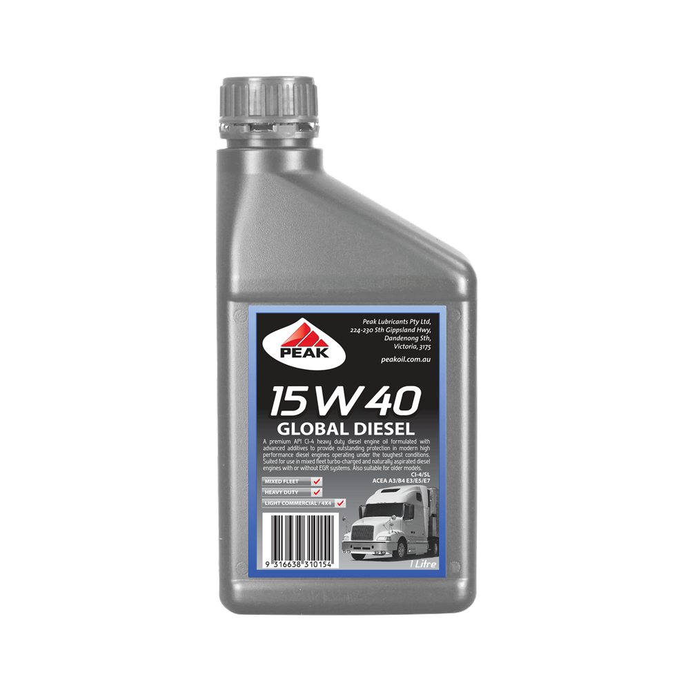 PEAK GLOBAL DIESEL 15W40 CI4/SL