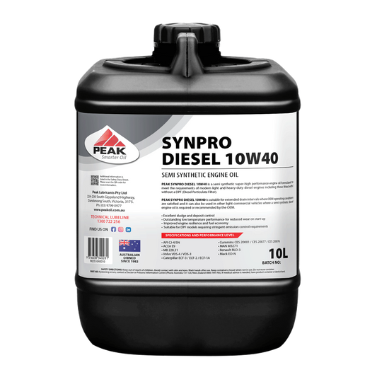 PEAK SYNPRO DIESEL 10W40