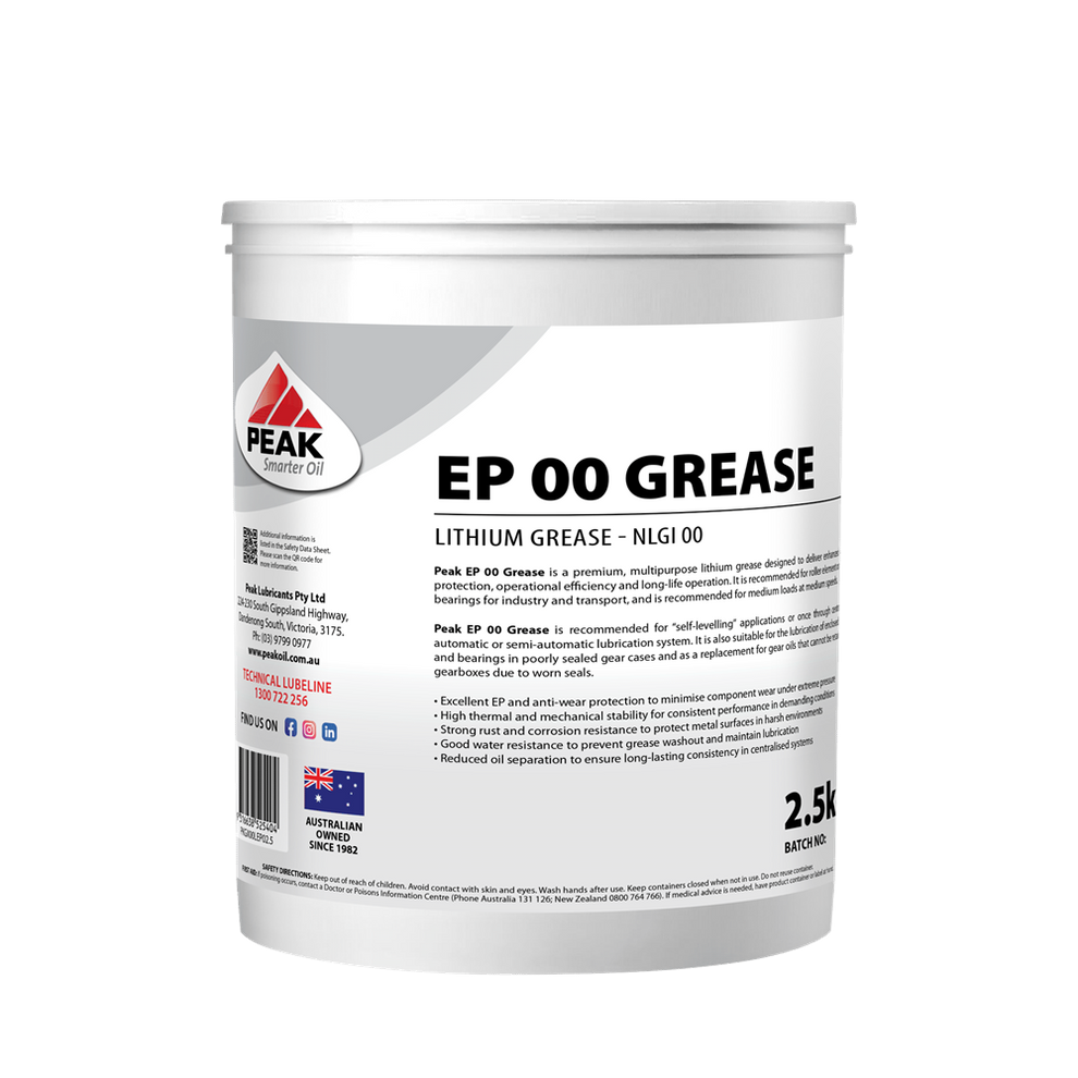 PEAK EP 00 LITHIUM GREASE – The Oil Store