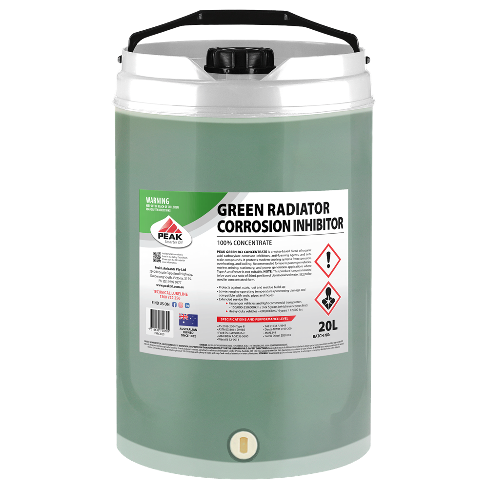 PEAK GREEN RADIATOR CORROSION INHIBITOR CONCENTRATE