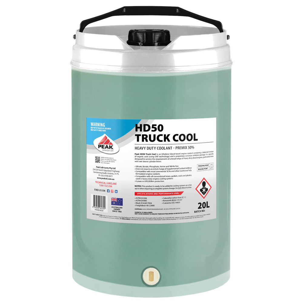PEAK HD50 TRUCK COOL PREMIX 50%